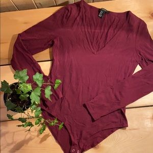 Maroon Bodysuit✨forever 21